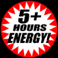 Lightning Rods offer 5+ hours of energy!